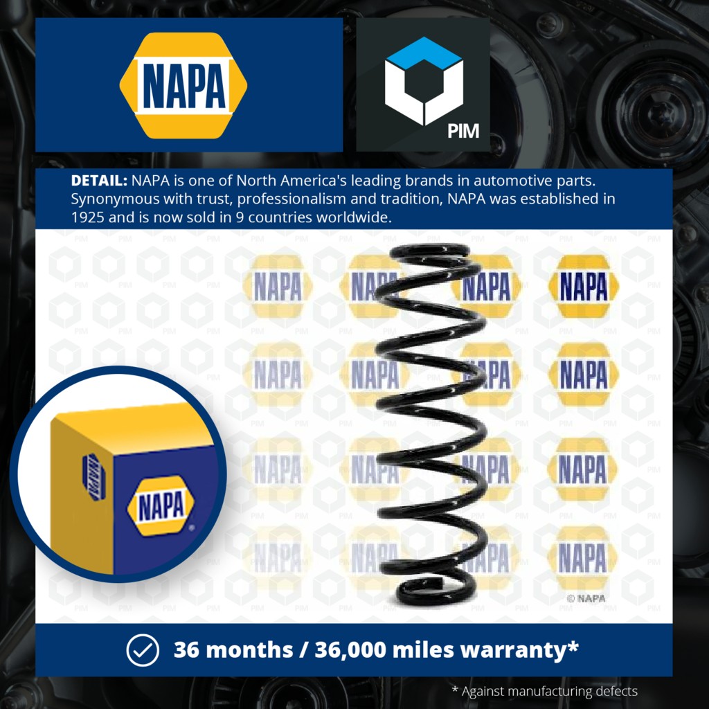 NAPA Coil Spring Rear NCS1139 [PM1848946]