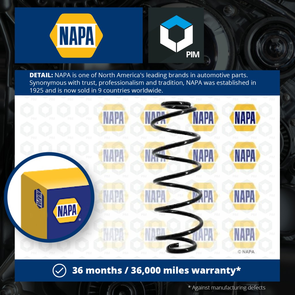 NAPA Coil Spring Rear NCS1136 [PM1848943]