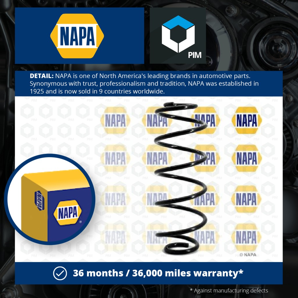 NAPA Coil Spring Rear NCS1129 [PM1848936]
