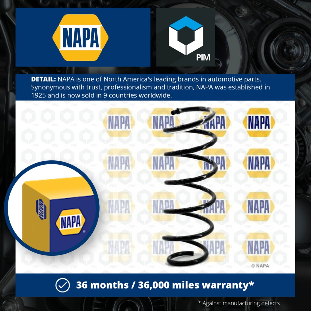 NAPA Coil Spring Rear NCS1125 [PM1848932]