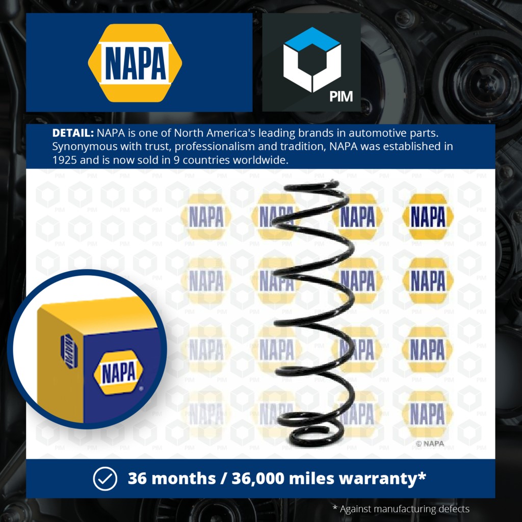 NAPA Coil Spring Rear NCS1030 [PM1848837]