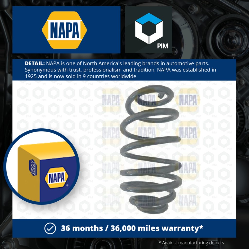 NAPA Coil Spring Rear NCS1029 [PM1848836]