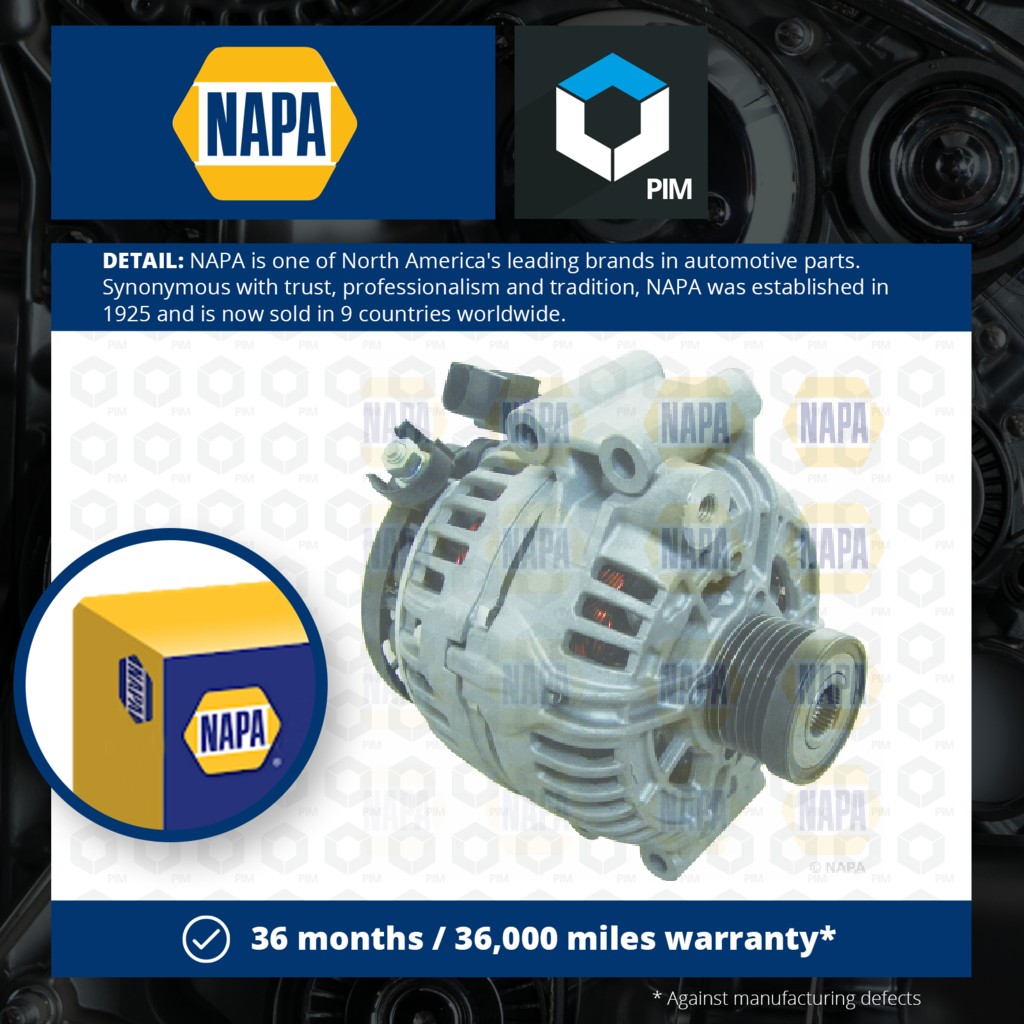 NAPA Alternator NAL1644 [PM1848736]