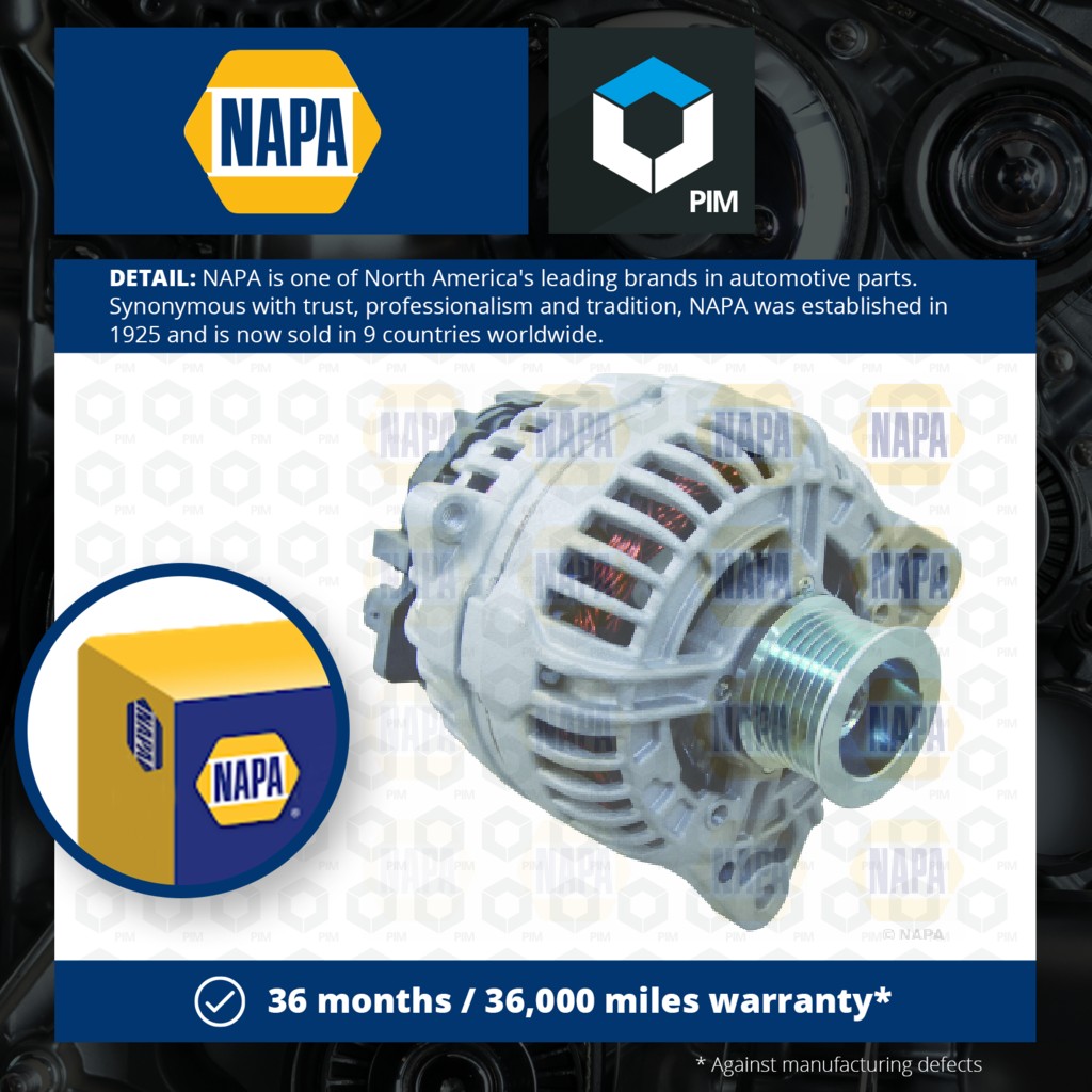 NAPA Alternator NAL1068 [PM1848161]