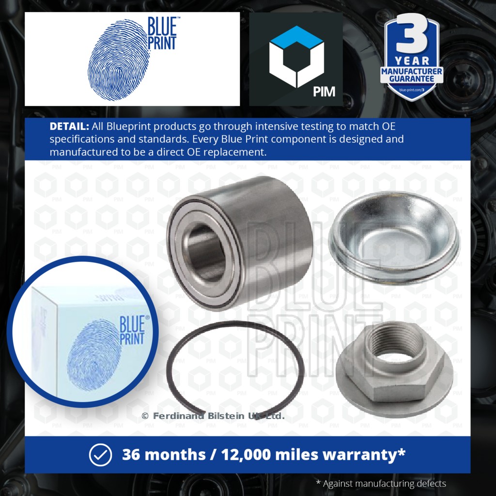 Blue Print Wheel Bearing Kit Rear ADBP820009 [PM1846594]