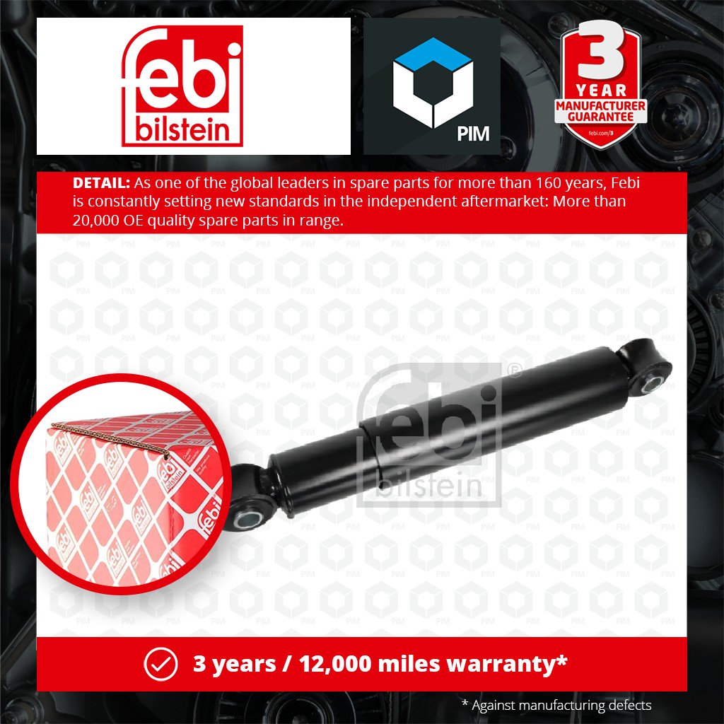 Febi 2x Shock Absorbers (Pair) Front 172163 [PM1845240]