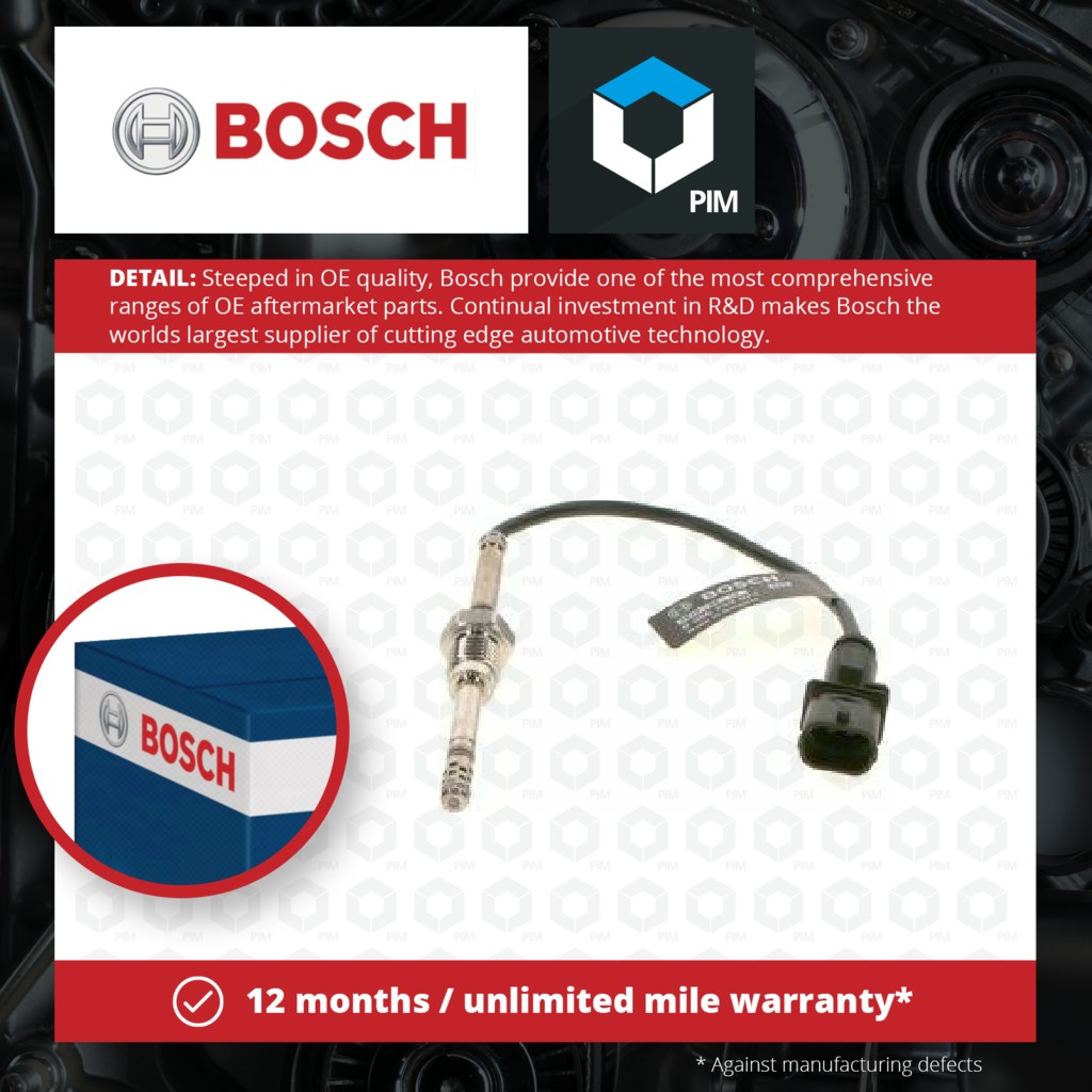 Bosch Exhaust Temperature Sensor 0986259071 [PM1843747]