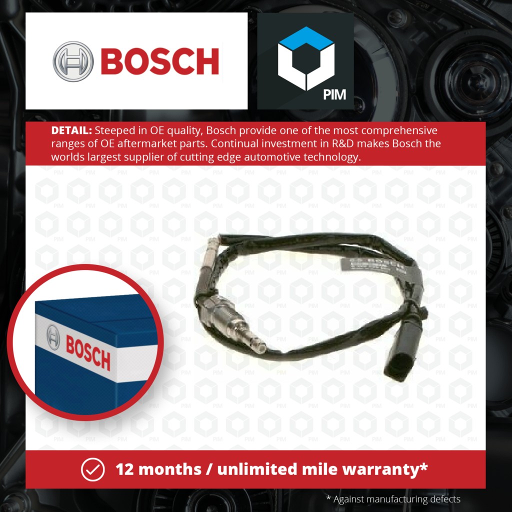 Bosch Exhaust Temperature Sensor 0986259063 [PM1843739]