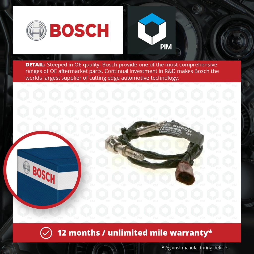 Bosch Exhaust Temperature Sensor Before DPF 0986259015 [PM1843691]