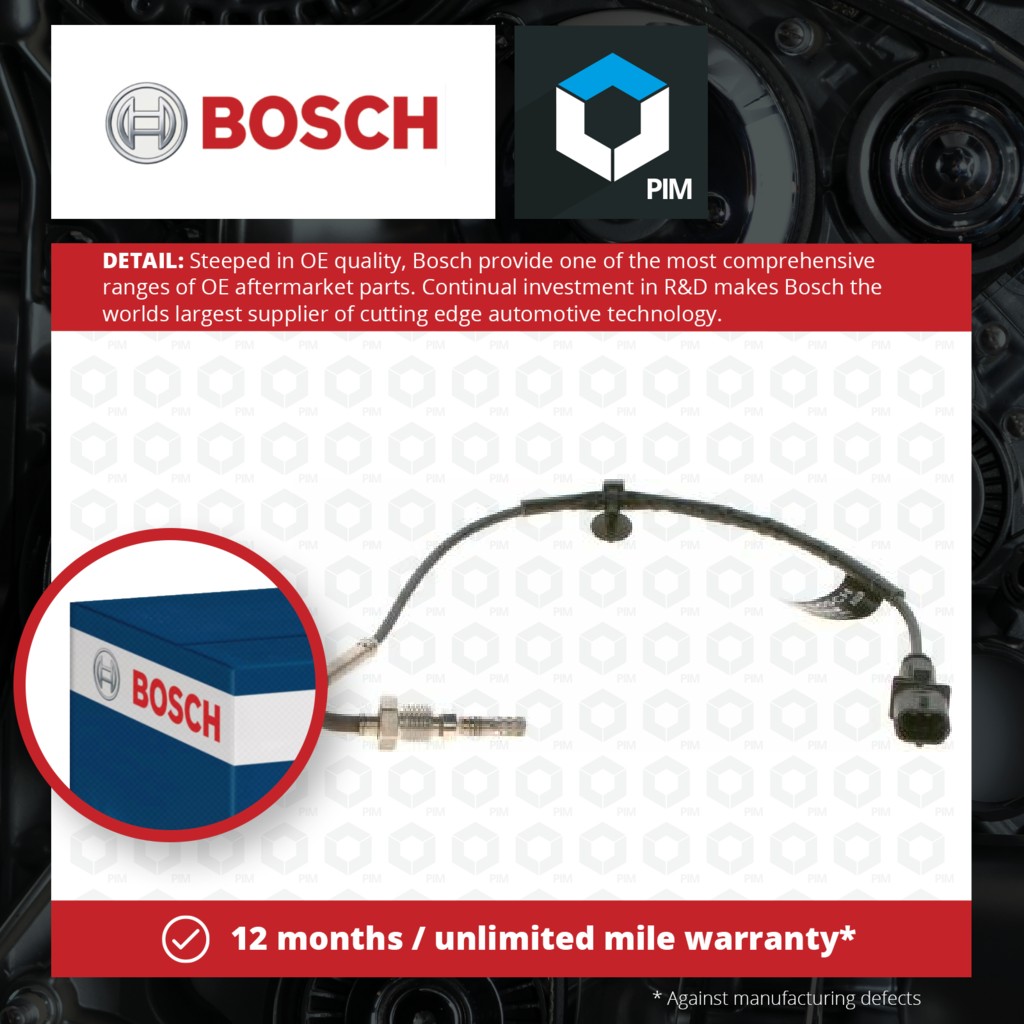 Bosch Exhaust Temperature Sensor 0986259003 [PM1843679]