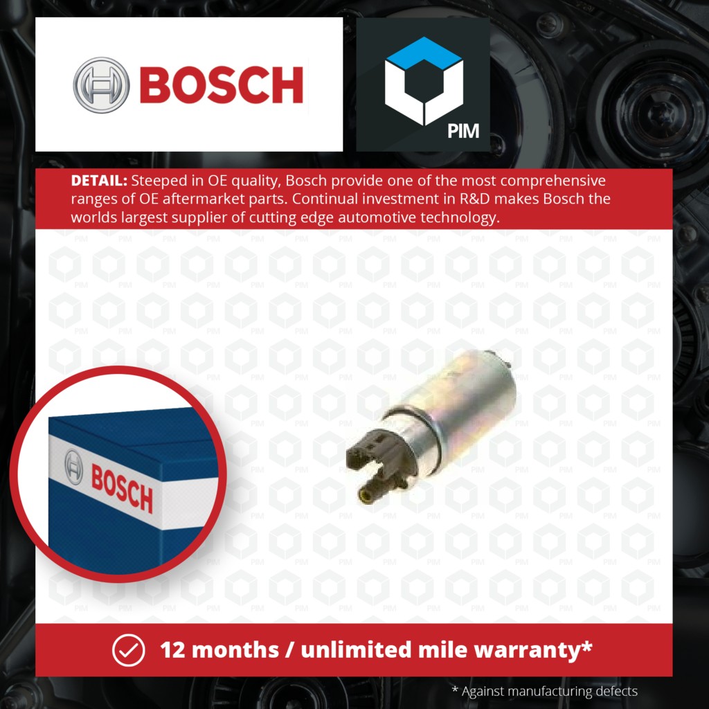 Bosch Fuel Pump In tank 0580454155 [PM1843552]