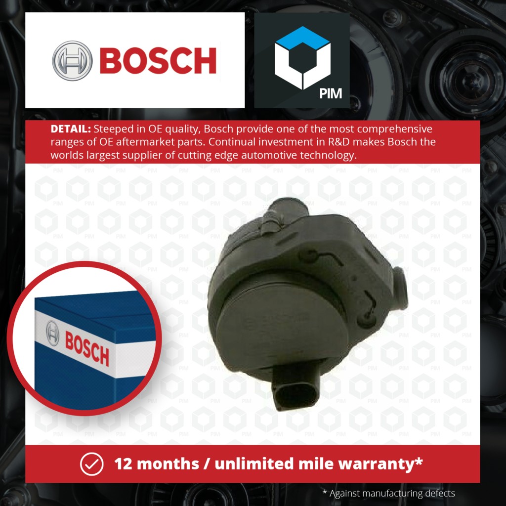 Bosch Water Pump for Parking Heater 0392023044 [PM1843522]