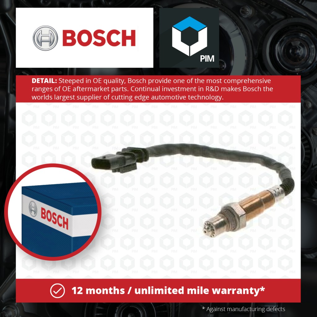 Bosch Lambda Sensor Pre Cat 0258027151 [PM1843468]