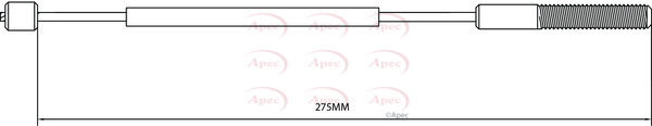 Apec Handbrake Cable Front CAB1390 [PM1841853]