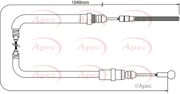 Apec Handbrake Cable CAB1055 [PM1841780]
