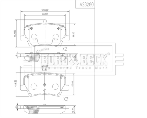 Borg & Beck BBP2819