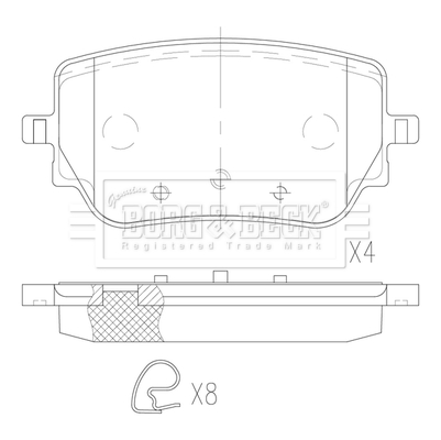 Borg & Beck BBP2807