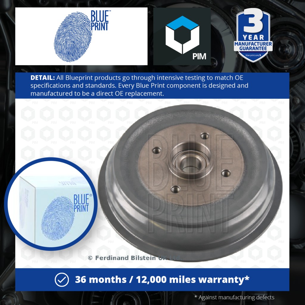 Blue Print Brake Drum Rear ADBP470014 [PM1841072]