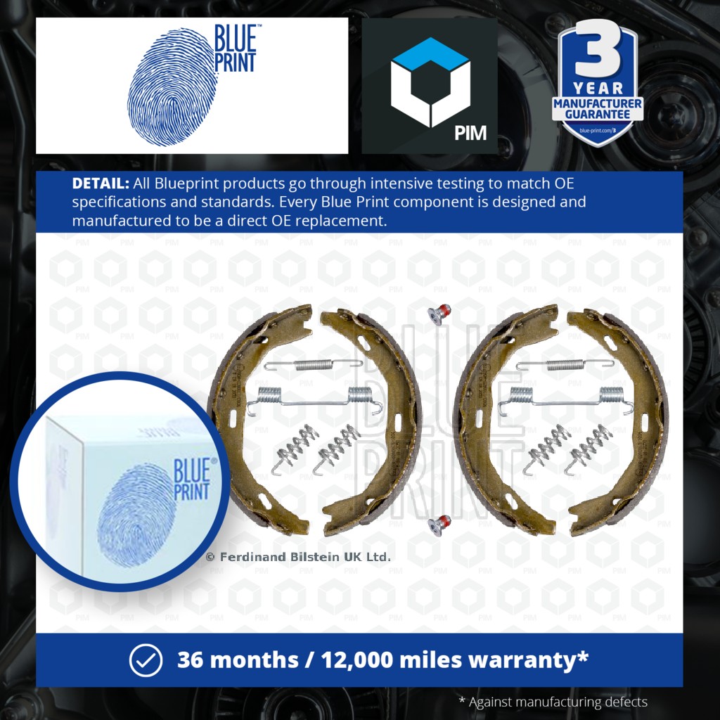 Blue Print Handbrake Shoes Set ADBP410046 [PM1841028]