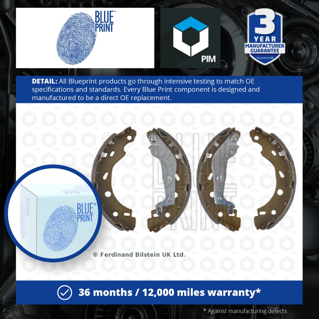 Blue Print Handbrake Shoes Set ADBP410038 [PM1841020]