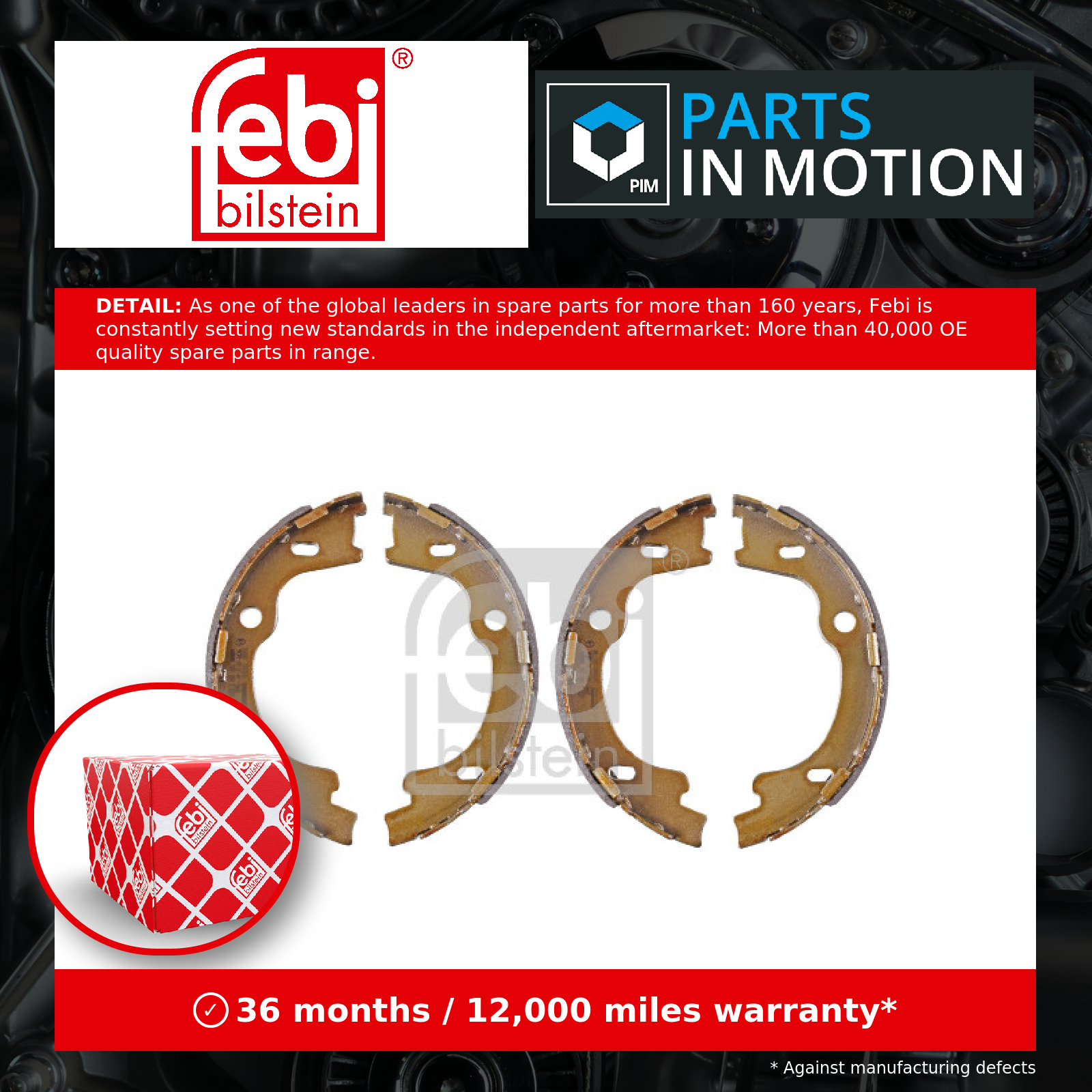 Febi Handbrake Shoes Set 171047 [PM1839467]