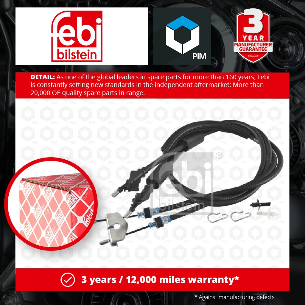 Febi Handbrake Cable Rear 170488 [PM1839054]