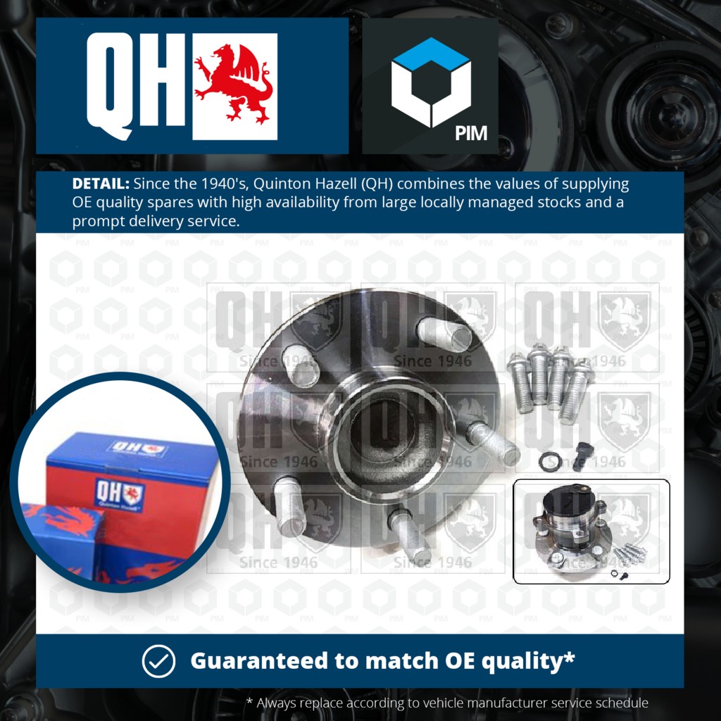 Quinton Hazell Wheel Bearing Kit Rear QWB1515 [PM1838432]