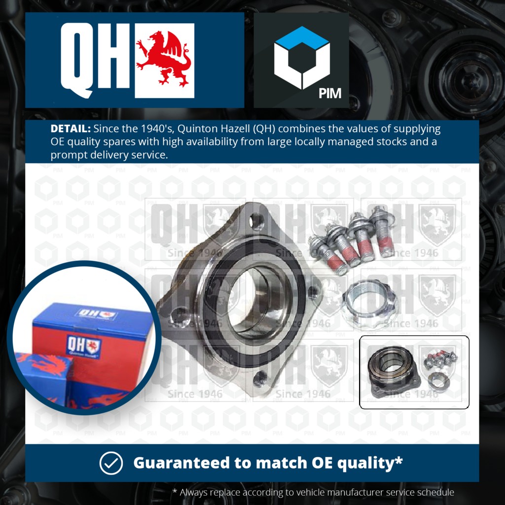 Quinton Hazell Wheel Bearing Kit Rear QWB1500 [PM1838421]