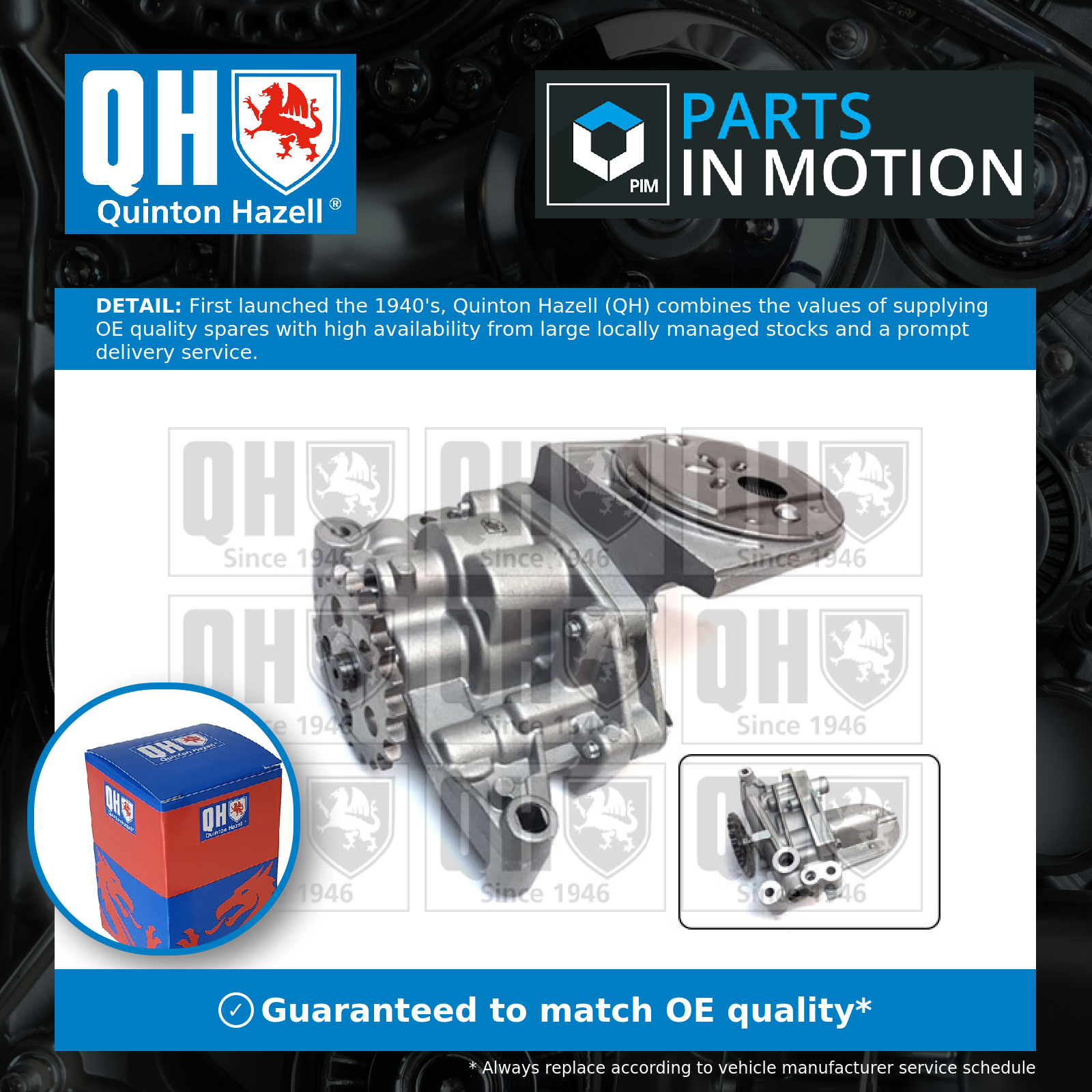Oil Pump fits PEUGEOT 405 15B 1.4 87 to 92 K5A(TU3) QH 1001C9