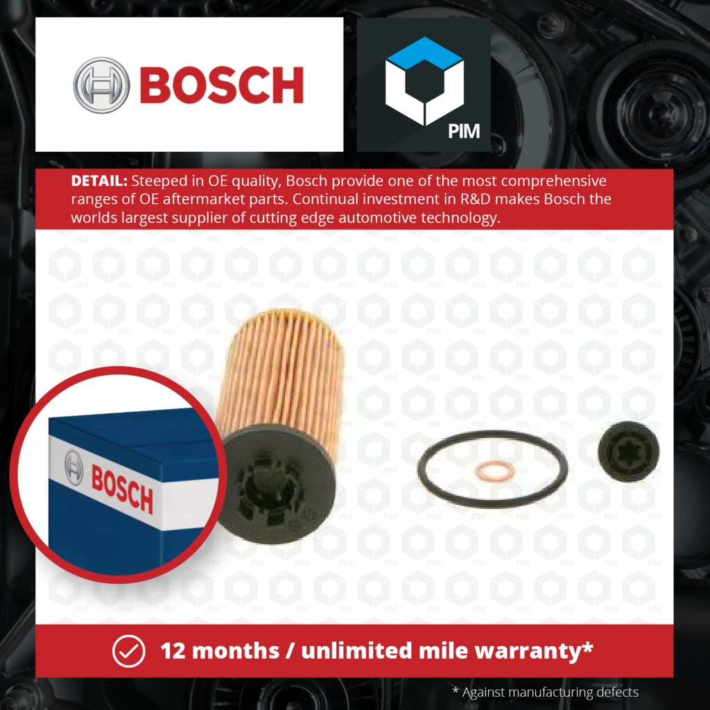Bosch Oil Filter F026407277 [PM1837436]