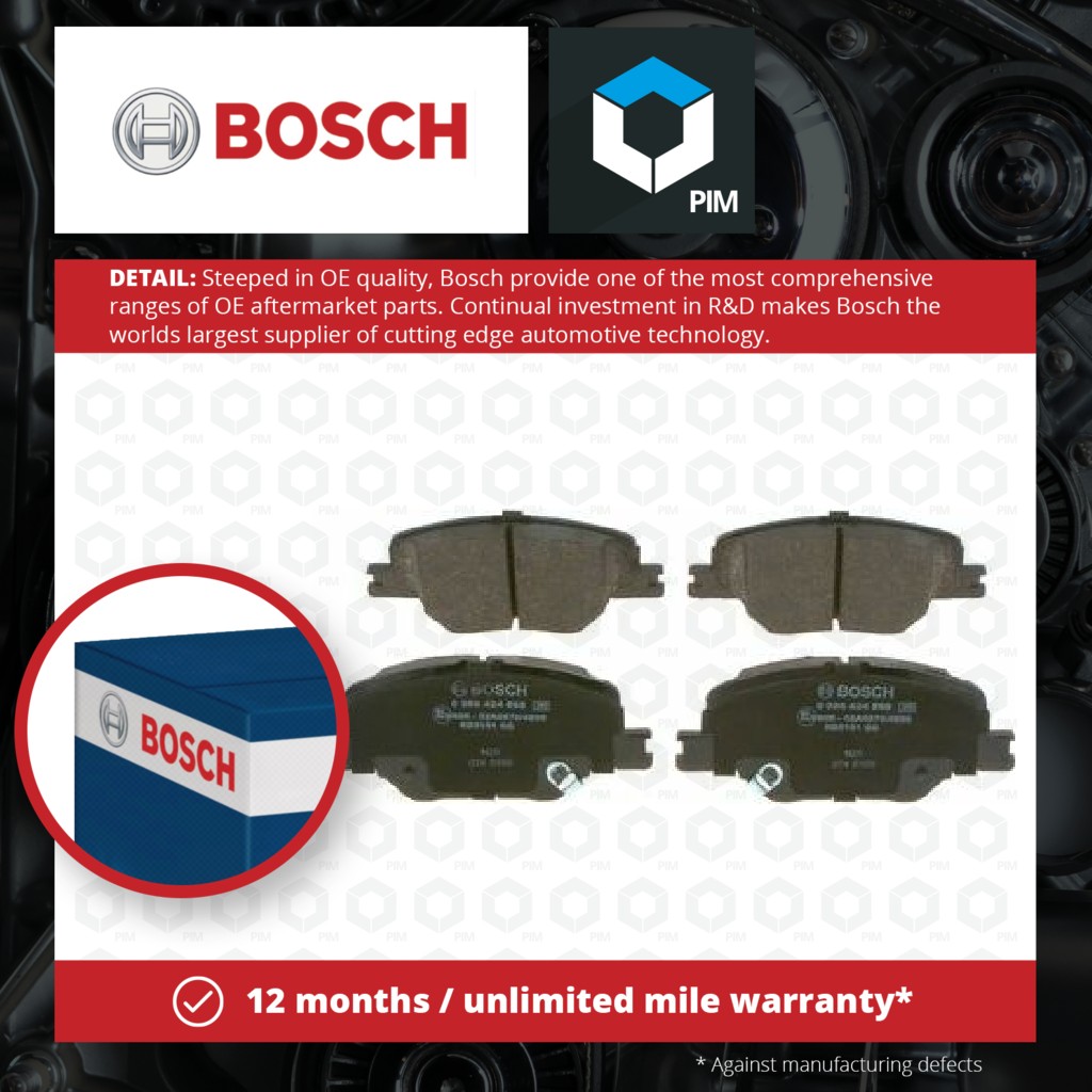 Bosch Brake Pads Set Front 0986424868 [PM1836707]