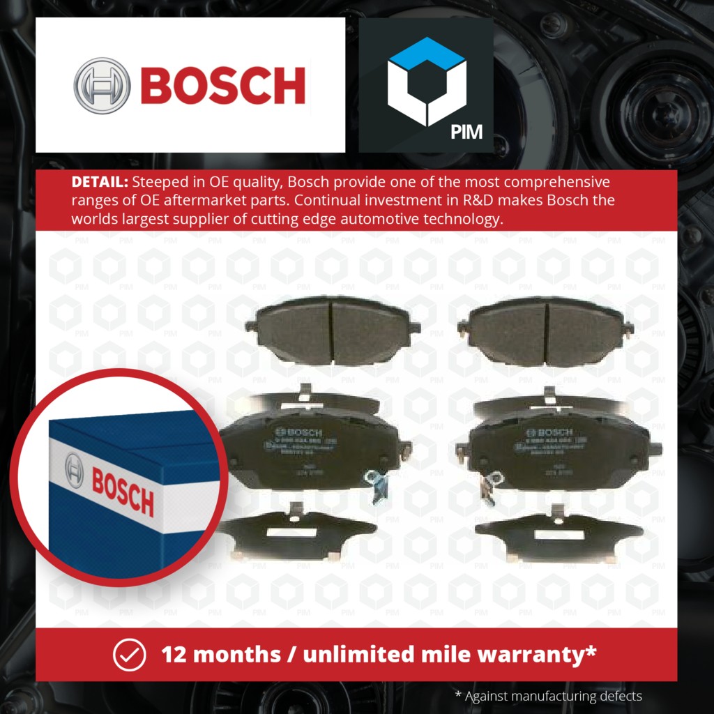 Bosch Brake Pads Set Front 0986424865 [PM1836704]