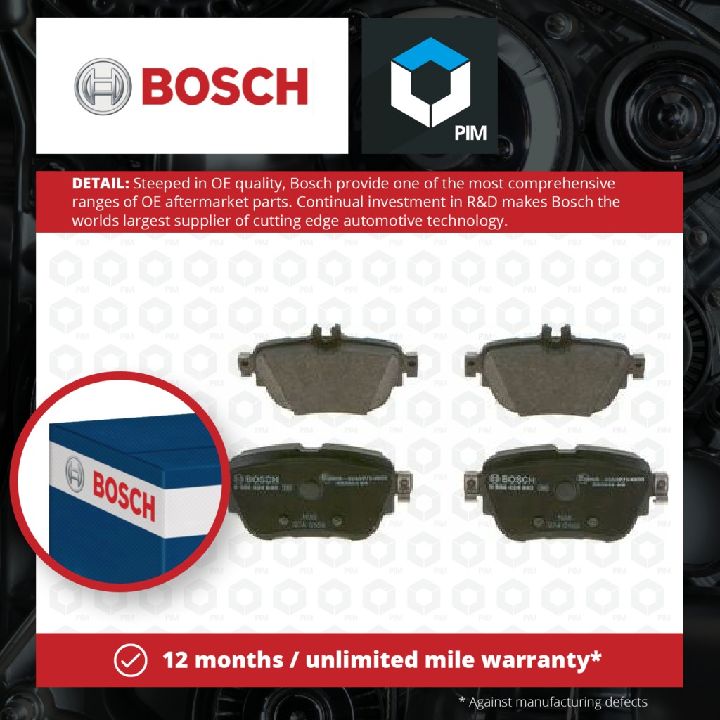 Bosch Brake Pads Set Rear 0986424845 [PM1836687]