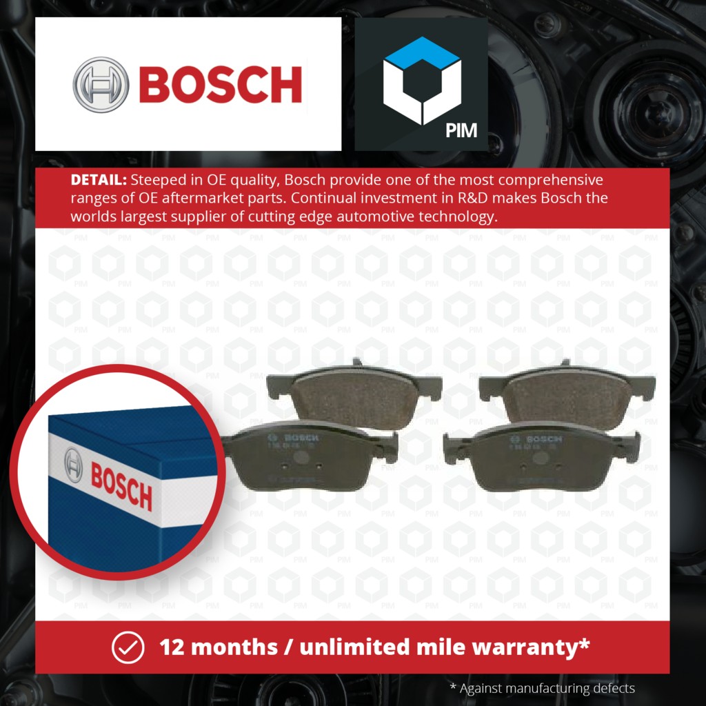 Bosch Brake Pads Set Front 0986424436 [PM1836658]