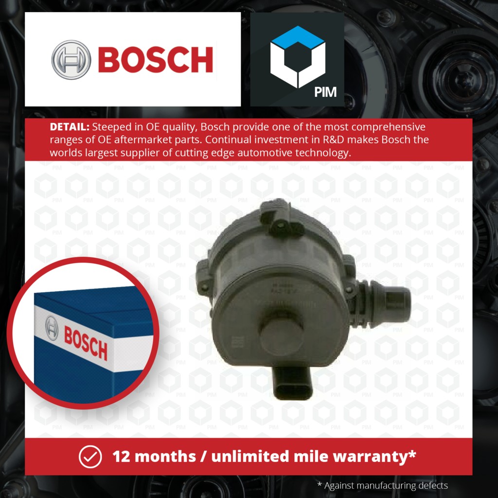 Bosch Water Pump for Parking Heater 0392023509 [PM1836535]