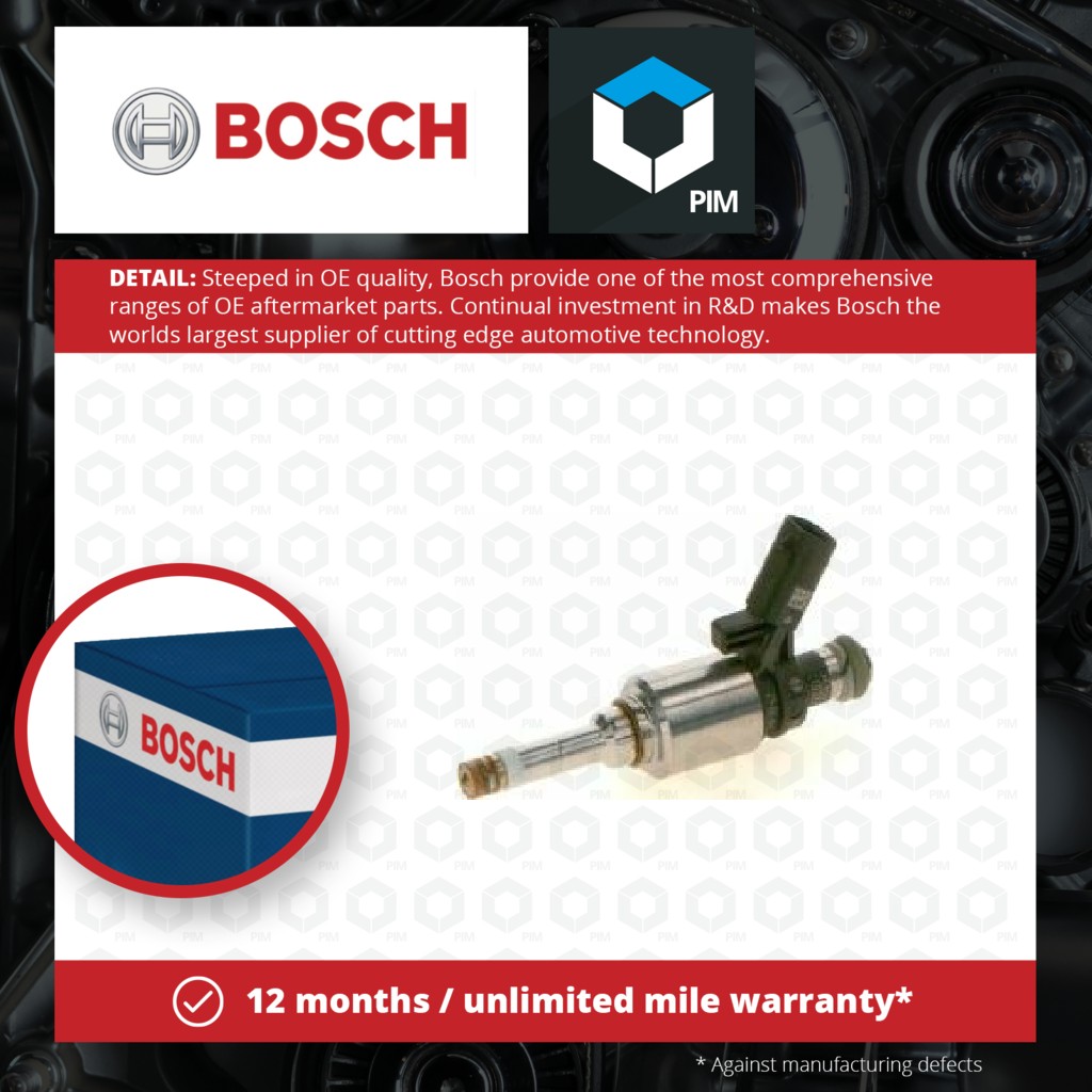 Bosch Petrol Fuel Injector 026150001A [PM1836052]