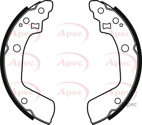 Apec Brake Shoes Set SHU814 [PM1810906]