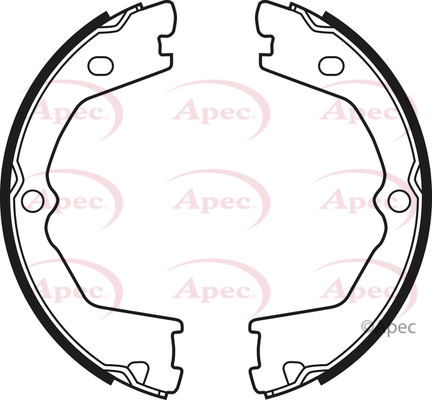 Apec Handbrake Shoes Set SHU701 [PM1810800]