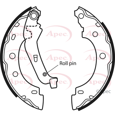 Apec Brake Shoes Set SHU586 [PM1810708]