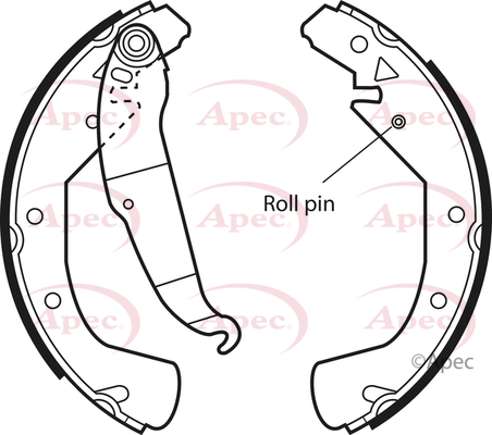 Apec Brake Shoes Set SHU552 [PM1810678]