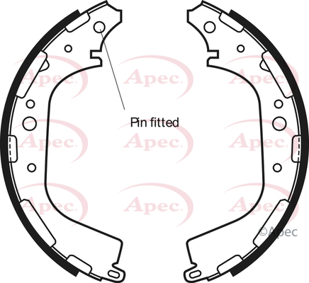 Apec Brake Shoes Set SHU549 [PM1810674]