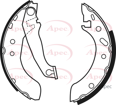 Apec Brake Shoes Set SHU535 [PM1810659]