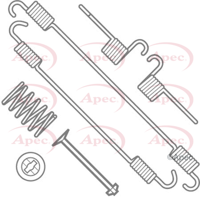 Apec Brake Shoe Fitting Kit Rear KIT791 [PM1805446]