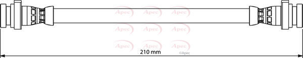 Apec Brake Hose Rear Inner HOS4185 [PM1804654]