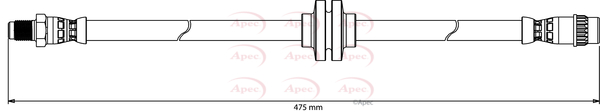 Apec Brake Hose Front HOS4158 [PM1804638]