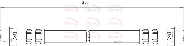 Apec Brake Hose Rear Outer HOS4042 [PM1804525]