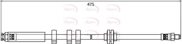 Apec Brake Hose Front HOS3978 [PM1804461]