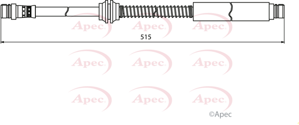 Apec Brake Hose Rear HOS3942 [PM1804426]