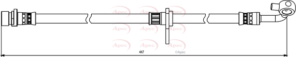 Apec Brake Hose Front Right HOS3863 [PM1804355]