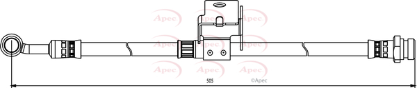 Apec Brake Hose Rear Right HOS3857 [PM1804349]